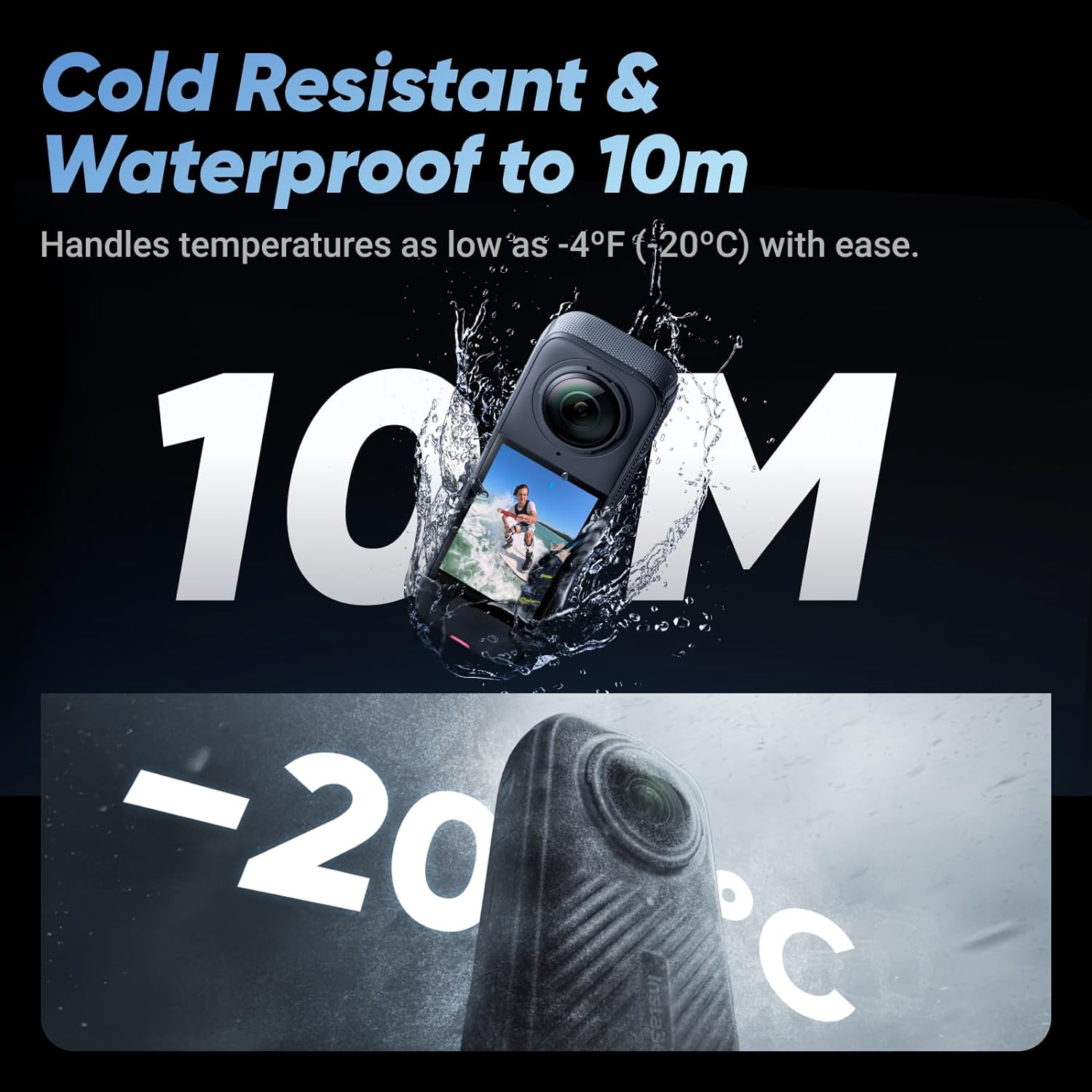  Insta360 X4 - Waterproof 8K 360 Action Camera